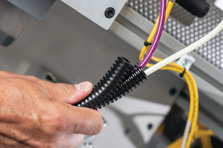 HellermannTyton Double Slit Conduit Protects PreTerminated Cable Runs Industry USA